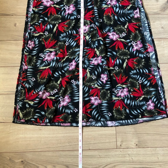 Women’s Calzedonia Cobey Black Floral Tropical Maxi Dress Beach Coverup size S - Picture 14 of 16